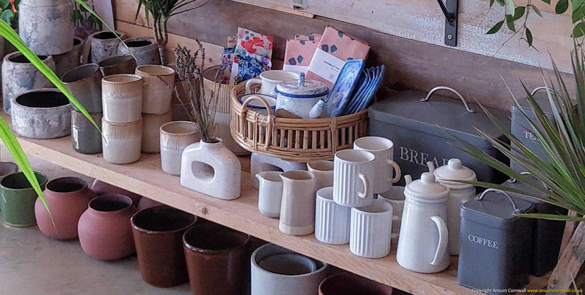 Pottery at St Kew Farm Shop