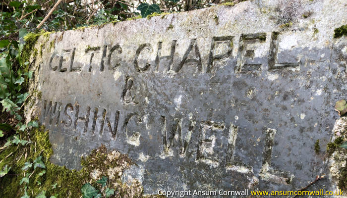 Madron Holy Well Stone Sign