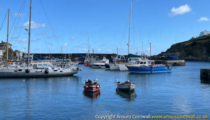 Mevagissey harbour and boats