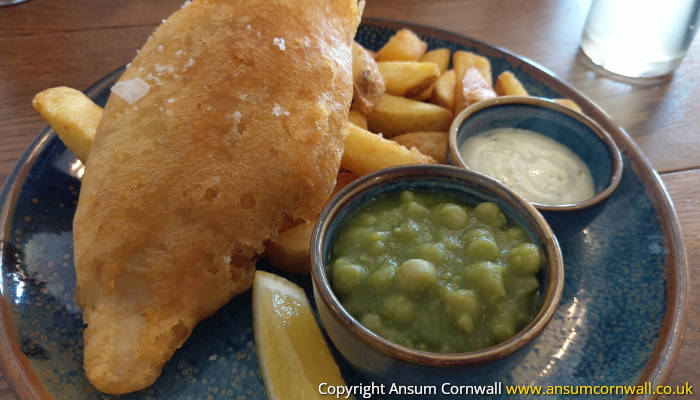 Fish and chips at the Rising Sun